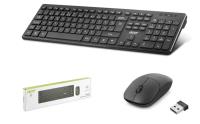 ACER OAK-920 Siyah Kablosuz Sessiz Tuşlu 2.4 Ghz Klavye Moue Set ( Mouse 1200Dpı) Caps Lock